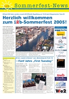 Titelseite der Ausgabe Sommerfest-News i2b,19.00 Uhr-Ausgabe